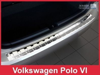 Ladekantenschutz | Edelstahl passend für Volkswagen Polo VI hatchback 5D