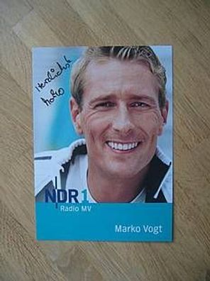NDR Fernsehmoderator Marko Vogt - Autogramm!