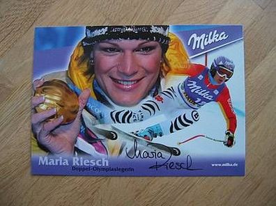 Olympiasiegerin Maria Riesch handsigniertes Autogramm!!