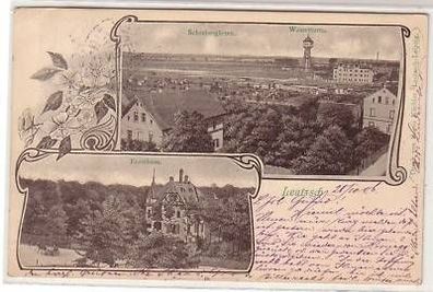 3/4 Mehrbild Ak Leutzsch Wasserturm usw. 1906
