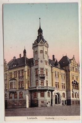 11/12 Ak Leipzig Leutzsch Rathaus 1912