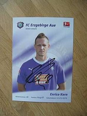 FC Erzgebirge Aue Saison 10/11 Enrico Kern Autogramm
