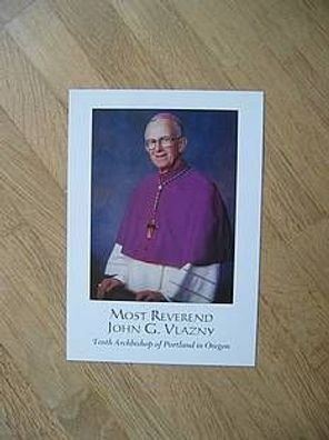 Erzbischof von Portland John Vlazny - Autogrammkarte!