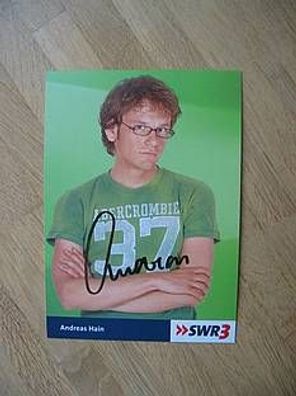 SWR3 Radiomoderator Andreas Hain - Autogramm!