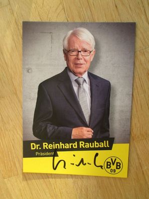 BVB Borussia Dortmund Präsident Dr. Reinhard Rauball - handsigniertes Autogramm!!!