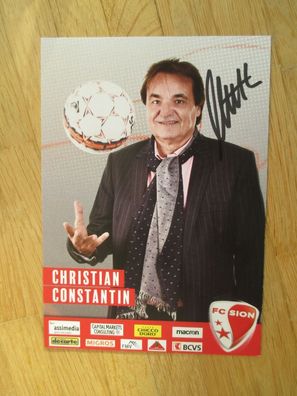 Präsident FC Sion Christian Constantin - handsigniertes Autogramm!!!