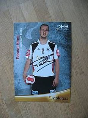 Handball Nationalmannschaft Pascal Hens Autogramm!!!