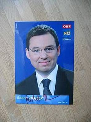 ORF-Fernsehmoderator Robert Ziegler - Autogramm!