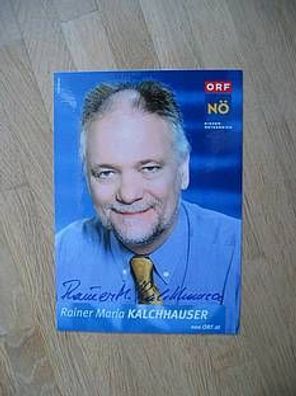 ORF-Fernsehmoderator Rainer Maria Kalchhauser Autogramm