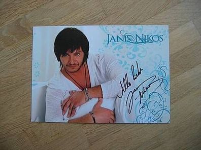 Schlagerstar Janis Nikos - handsigniertes Autogramm!