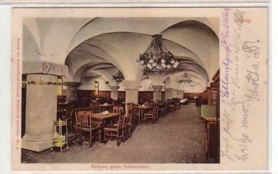 32/78 Ak Leipzig Rathaus grosser Schankkeller 1906