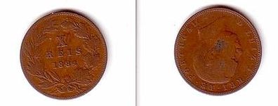 10 Reis Kupfer Münze Portugal 1884