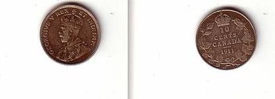 10 Cent Silber Münze Kanada Canada 1911