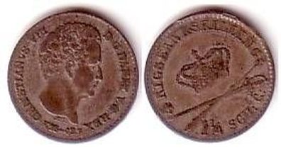 4 Rigsbank Skilling Silber Münze Dänemark 1842