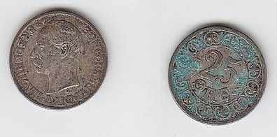25 Öre Silber Münze Dänemark 1911