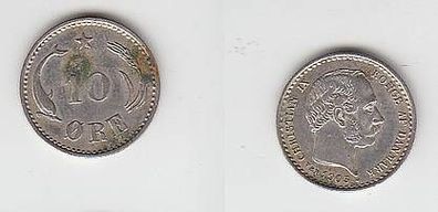 10 Öre Silber Münze Dänemark 1903