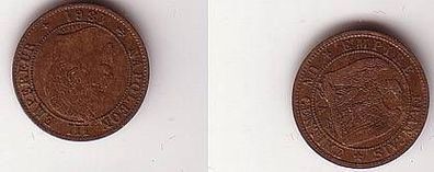1 Centime Kupfer Münze Frankreich 1861 A