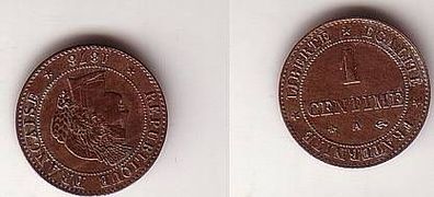 1 Centime Kupfer Münze Frankreich 1878 A
