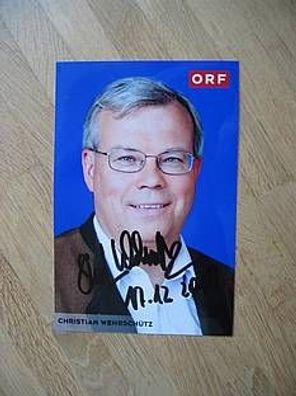 ORF Fernsehmoderator Christian Wehrschütz - handsigniertes Autogramm!!!