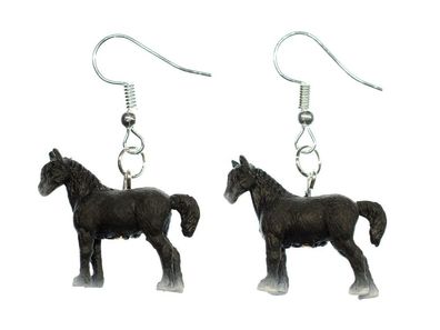Pferde Ohrringe Ohrhänger Miniblings Hänger Tier Farm Bauernhof Tiere Pferd 25mm
