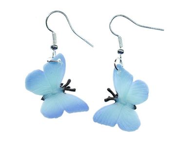 Schmetterling Ohrringe Schmetterlinge Miniblings Butterfly Tier Falter blau