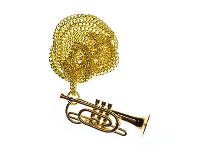Kornett Kette Halskette 60cm Miniblings Horninstrument Blechblasinstrument Orchester