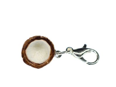 3D Kokosnusshälfte Charm Miniblings Anhänger Bettelarmband Kokosnuss Kokos