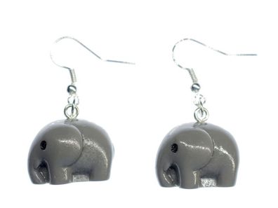 Elefanten Ohrringe Elefantenohrringe Tiere Miniblings Indien Elefant Tier 16mm