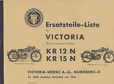 Ersatzteiliste Victoria Kleinmotorräder