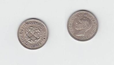 3 Pence Silber Münze Großbritannien 1940