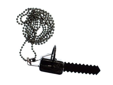 Kettensäge Säge Kette Halskette Miniblings 80cm Motorsäge Metall schwarz