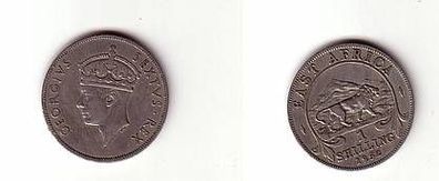 1 Schilling Nickel Münze Britisch Ostafrika 1952