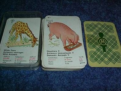 Kartenspiel/ Quartettspiel-Tiere