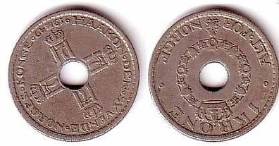 1 Krone Nickel Münze Norwegen 1949