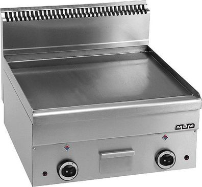 MBM Italien Gas Grillplatte Griddleplatte glatt 600x600 mm 10,2 kW neu