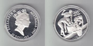 20 Dollar Silber Münze Australien 1993 Olympiade 1996