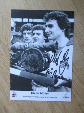 1. FC Köln DFB Nationalspieler Dieter Müller - handsigniertes Autogramm!!!