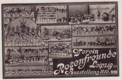 26/38 Ak Leipzig Verein Rosenfreunde Ausstellung 1910