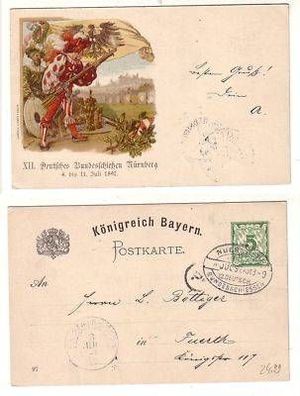 41395 GS XII. Deutsches Bundesschießen Nürnberg 1897
