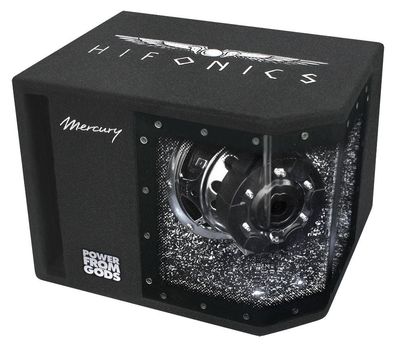 Hifonics Mercury Bandpass-System 4Ohm 20 Cm Basskiste Bandpass Gehäuse MR-8BP