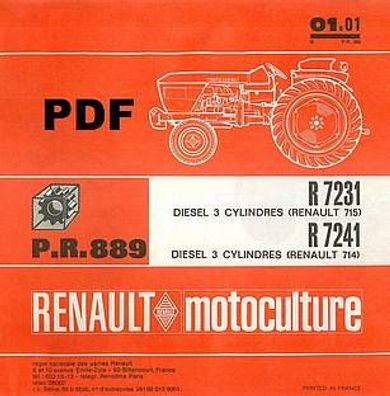 Ersatzteilliste Renault PR 889 (R7231 - R7241)