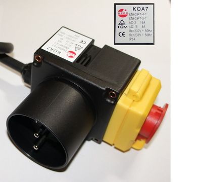 Schalter KEDU KOA7 - 230V passend für ATIKA ASP 6N ASP 6-1050 & 5,5 Holzspalter