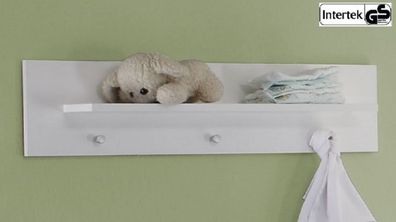 Babyzimmer Wandregal Wandboard Garderobe weiß Olivia Wilson 75 x 20 cm