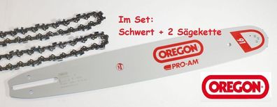 OREGON PRO-AM 91 Schwert 40 cm & 2x Sägekette 91VXL056E - Makita Dolmar etc.