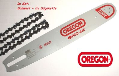 OREGON PRO-AM 22 BPX Schwert 38 cm & 2x Sägekette 22BPX063E - STIHL MS