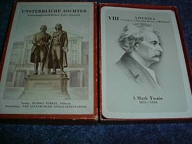 Kartenspiel/ Quartettspiel-Unsterbliche Dichter-50er
