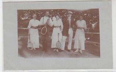 35873 Foto Ak Wittenberg 4 Tennisspieler 1915