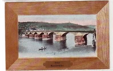 40348 Feldpost Ak Trier Moselbrücke 1915