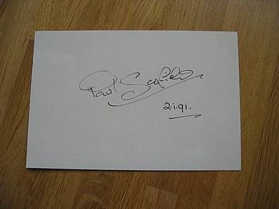 Schauspieler Paul Scofield - handsigniertes Autogramm!!