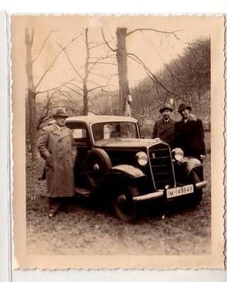 42478 altes Foto mit Automobil um 1935